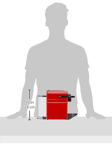 Fluxva Inissia – Cafetière à capsules, réservoir 0,7 L, Rouge Rubis – visuel 3