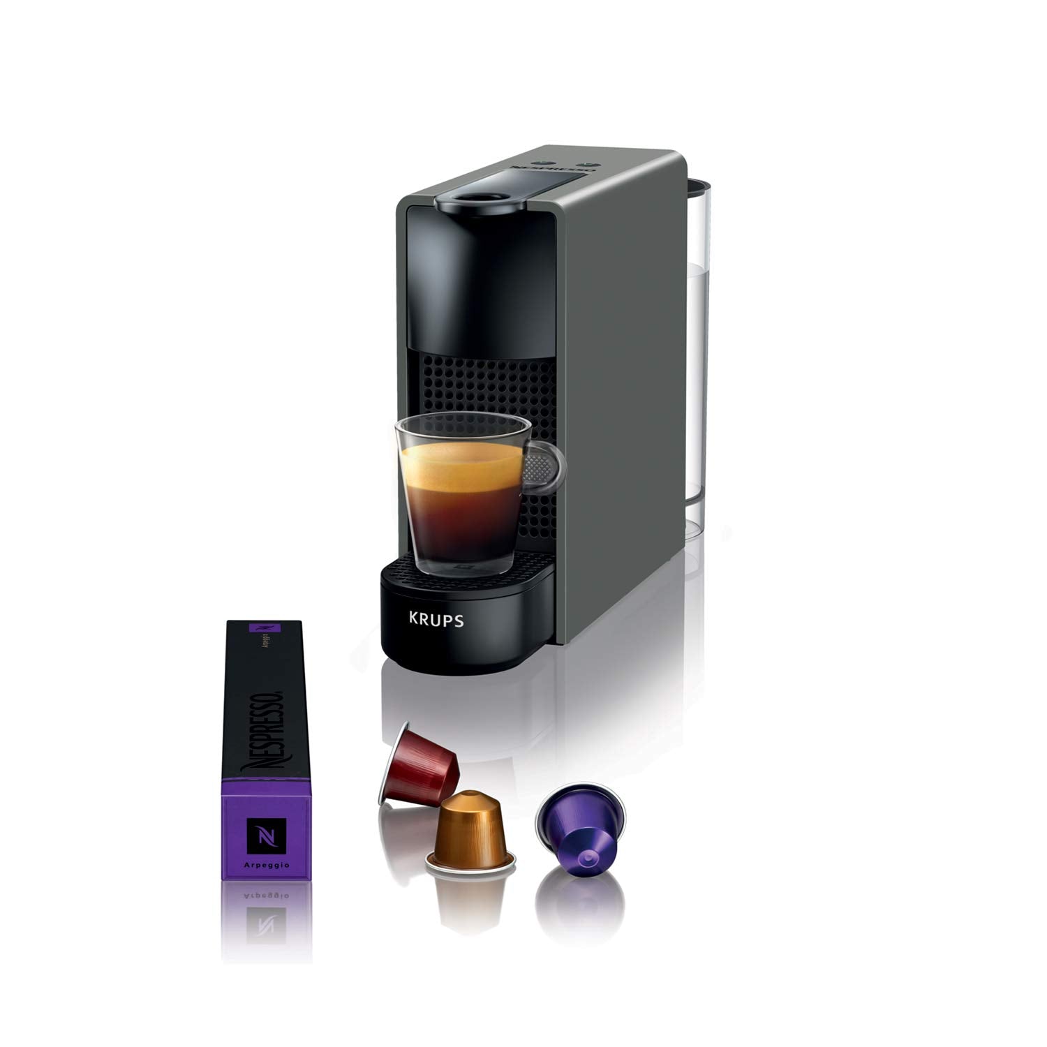 Fluxva Essenza Mini – Machine à capsules compacte, Gris Intense – visuel 1