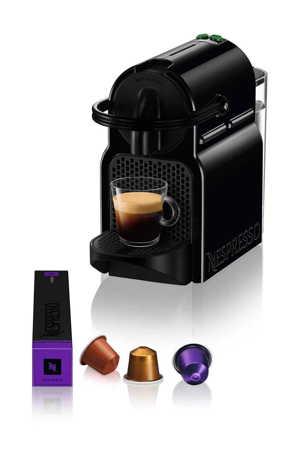 Fluxva Inissia – Machine à café à capsules une tasse, 19 bars, Noir – visuel 1